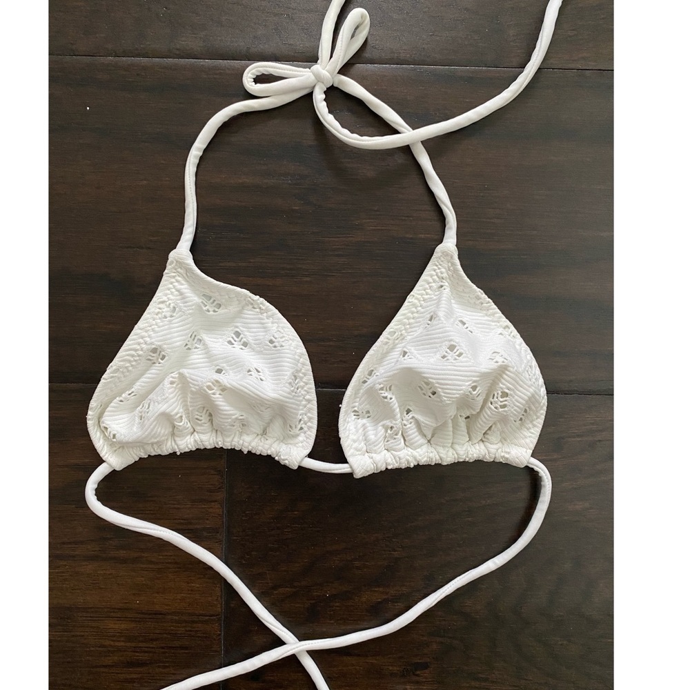 Eberjey White Bikini Top